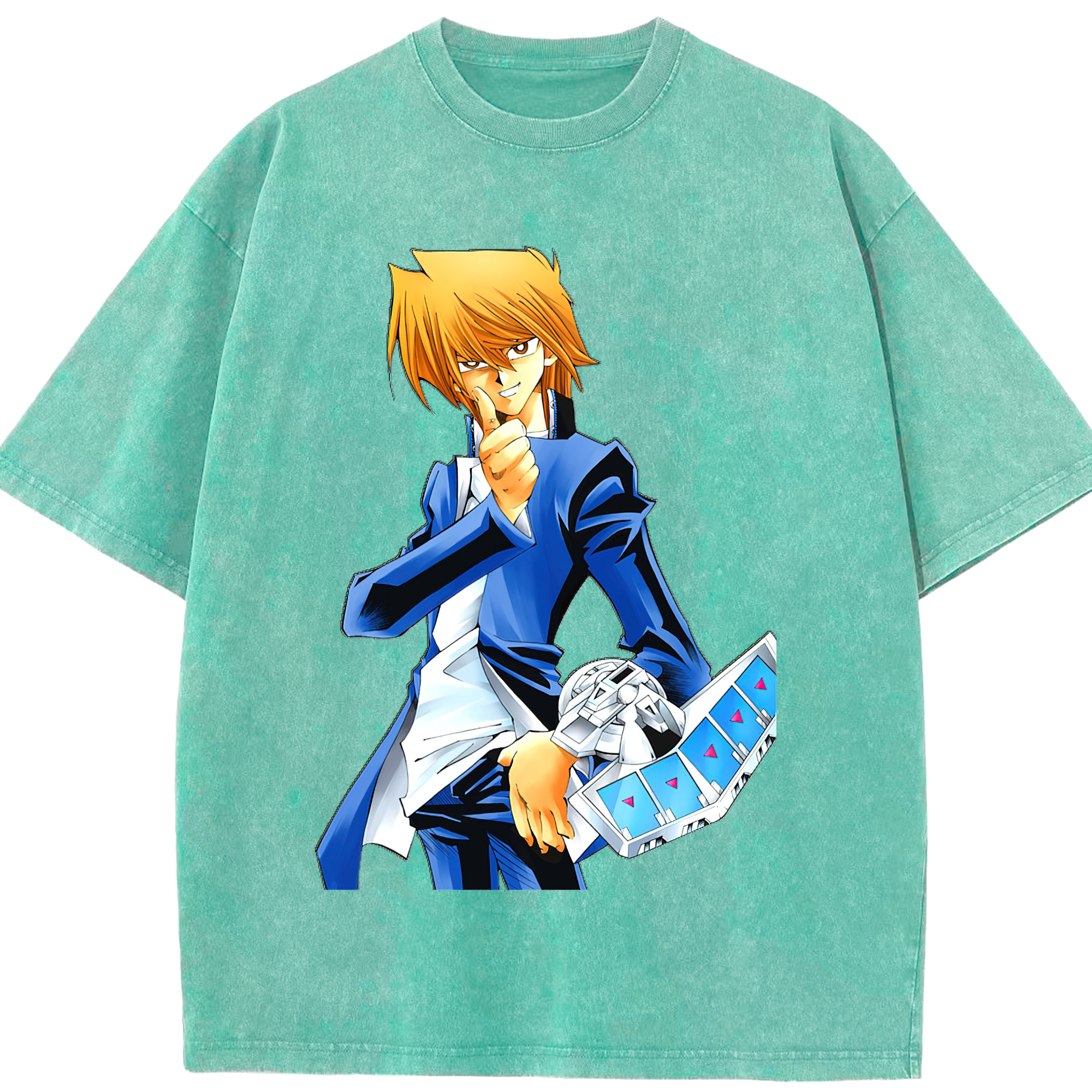 （画像用） 遊☆戯☆王 Yu-Gi-Oh! 綿100% ヴィンテージ風 半袖Tシャツ（フロントプリント）